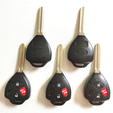 3 Buttons Key Shell with TOY43 Blade for Toyota - Pack of 5