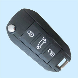 3 Buttons Key Shell with blade for Peugeot - Pack of 5