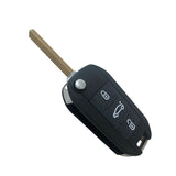 3 Buttons Key Shell with blade for Peugeot - Pack of 5