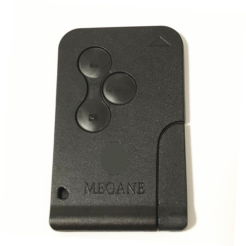 3 Buttons Remote Card Shell with Emergency Key Blade for Renault Megan ...
