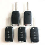 3 Buttons Remote Folding Flid Key Shell For KIA K3 K5 --5pcs