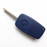 3 Buttons Remote Key Shell Blue For Fiat 500 Panda Idea Punto Stilo Ducato Uncut SIP22 Blade Blank Replacement Fob Cover 5pcs