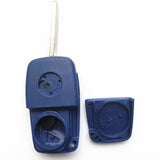 3 Buttons Remote Key Shell Blue For Fiat 500 Panda Idea Punto Stilo Ducato Uncut SIP22 Blade Blank Replacement Fob Cover 5pcs