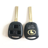 3 Buttons Remote Key Shell TOY48 Short for Toyota - Pack of 5