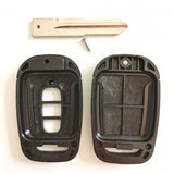 3 Buttons Remote Key Shell for Chevrolet Captiva - Pack of 5