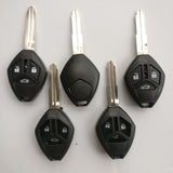 3 Buttons Remote Key Shell for Mitsubishi Galant - Pack of 5