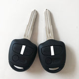 3 Buttons Remote Key Shell for Mitsubishi Pajero - Pack of 5