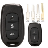 3 Buttons Remote Key Shell for Renault - Pack of 5