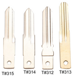 3 Buttons Remote Key Shell for Renault - Pack of 5