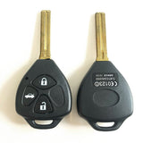 3 Buttons Remote Key Shell for Toyota - Pack of 5