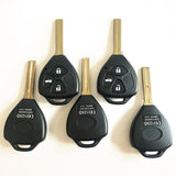 3 Buttons Remote Key Shell for Toyota - Pack of 5