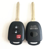 3 Buttons Remote Key Shell for Toyota Fortuner - Pack of 5
