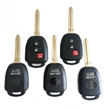 3 Buttons Remote Key Shell for Toyota Fortuner - Pack of 5