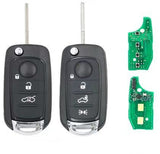 3 Buttons Remote Key with 4A Chip 434MHz with Original PCB Board for Fiat