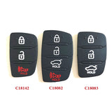 3 Buttons Remote Rubber for Hyundai 10 pcs