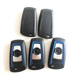 3 Buttons Remote key shell Blue for BMW - Blue Color 5 pcs