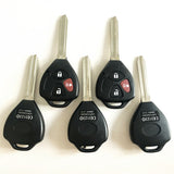 3 Buttons Remote keys shell for Toyota 5pcs