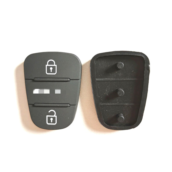 3 Buttons Rubber Pad for Hyundai - 5 pcs