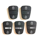 3 Buttons Rubber Pad for Hyundai - 5pcs