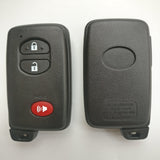3 Buttons Smart Key Remote Shell Black for Toyota - Pack of 5