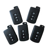 3 Buttons Smart Key Shell for Toyota - 5 pcs