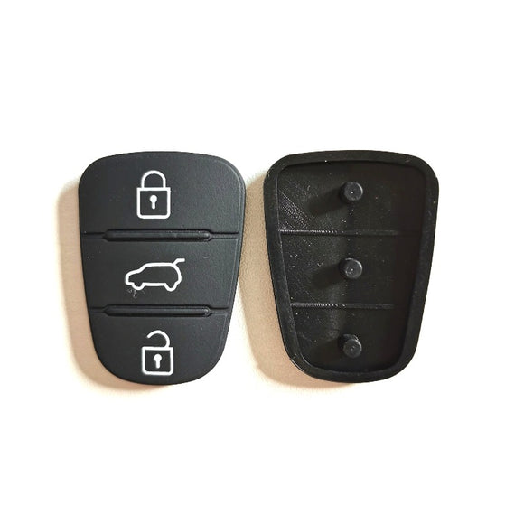 3 button Remote Keys Rubber Button Pad for Hyundai I30 10 pcs
