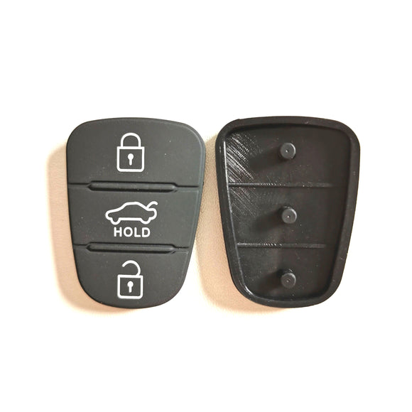 3 button Remote Keys Rubber Button Pad for Hyundai Kia 10 pcs