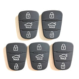 3 button Remote Keys Rubber Button Pad for Hyundai Kia 10 pcs