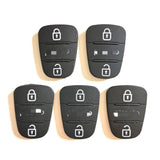 3 button Remote Keys Rubber Button Pad for Kia Picanto 10 pcs