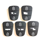 3 button Remote Keys Rubber Button Pad for Kia Rio 10 pcs