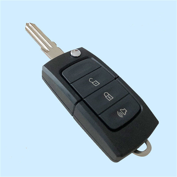3 buttons Folding Key Cover Remote Case Fob for Ford without logo - 5pcs