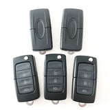 3 buttons Folding Key Cover Remote Case Fob for Ford without logo - 5pcs