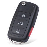 3btn 4 button Remote Key fob 315MHz 433mhz For VW for Volkswagen Phaeton Touareg 2002-2010 PCF7946 CHIP 3D0959753AK