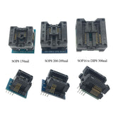 3pcs/set SOP16 to DIP8 Adapter+SOP8 150mil 200mil 300mil Socket for EZP2010 EZP2013 CH341A TL866CS TL866A Programmer