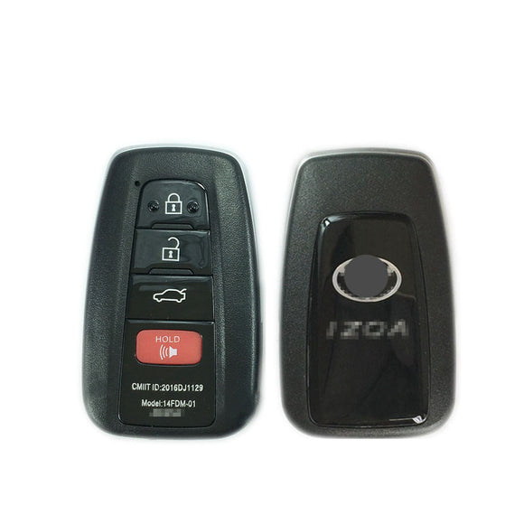 4 Button Smart Key Shell Case for Toyota IZOA 2018- fit for Lonsdor K518 KH100 PCB Control