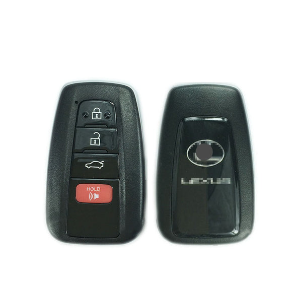 4 Button Smart Key Shell Case for Toyota LEXUS 2018- fit for Lonsdor K518 KH100 PCB Control (No words: D14FDM-01）