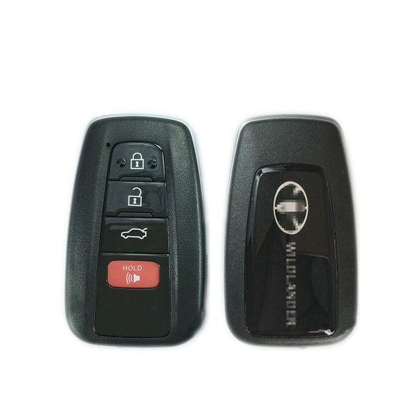 4 Button Smart Key Shell Case for Toyota WILDLANDER 2018- fit for Lonsdor K518 KH100 PCB Control (No words: D14FDM-01）