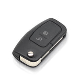 433MHz 2 Buttons 4D63 Chip Remote Key Fob HU101 Blade for Ford Focus Mondeo Ecosport