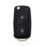 (433Mhz) 7E0837202BD MQB Megamos AES Chip Flip Remote Key for VW Amarok Transporter T6 2 Button