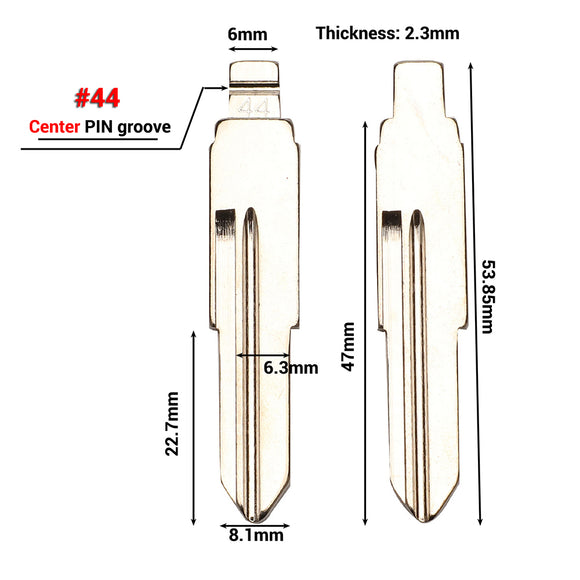 #44 VVDI KD Remote Key Blade for Chery Youya