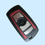 4 Buttons Smart Key Shell for BMW - Red Color - 5 pcs