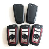 4 Buttons Smart Key Shell for BMW - Red Color - 5 pcs