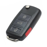 4E0837220B/J/L/D/M/E/N For Audi A8 S8 2003 2004 2005 2006 2007 2008 2009 315&433MHz ID46 Keyless Entry Smart Car Remote Key Fob
