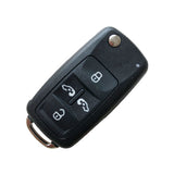 4+1 Button 433MHz Flip Remote Key for VW Sharan with 48 Chip