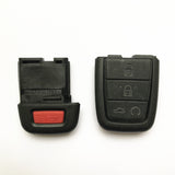 4+1 Button Key shell Remote Rubber for Chevrolet Caprice Lumina (5pcs)