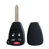 4+1 Buttons 315MHz Remote Head Key for Chrysler / Jeep / Dodge 2006–2014 - OHT692427AA