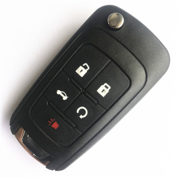 4+1 Buttons 434 MHz Flip Proximity Smart Key for Chevrolet - Keyless Go