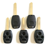4 Button Key Shell with Chip Slot for Honda 5 pcs