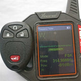 4 Buttons 315 MHz Remote Control for Chevrolet Buick GMC Saturn - KOBGT04A