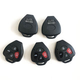 4 Buttons Car Remote Key Case Shell without key blade For Toyota Camry Corolla RAV4 Avalon Venza 2007 ~ 2011 Key- 5 pcs